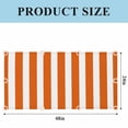 thumbnail image 3 of Burnt Orange Striped Fluorescent Light Covers, Thanksgiving Orange White Stripes Magnetic Light Covers for Ceiling Lights, Fluorescent Ceiling Shade Filters for Classroom Bedroom Office 4x2Ft x 3PCS, 3 of 8