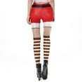 thumbnail image 5 of Zhanying Leggings de Noël Grande Taille pour Femmes, Confortables, Amincissants, Rehausse-Fesses, Coupe Noire et Rouge, Leggings Rouges G, 5 of 5