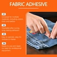 thumbnail image 4 of Universal Fabric Glue 2-Pack 50Ml, High Strength Transparent Fabric Adhesive For Cotton Linen Denim Leather, No Sewing Required, Quick Bonding Water-Resistant For Home Diy Crafts,, 4 of 8