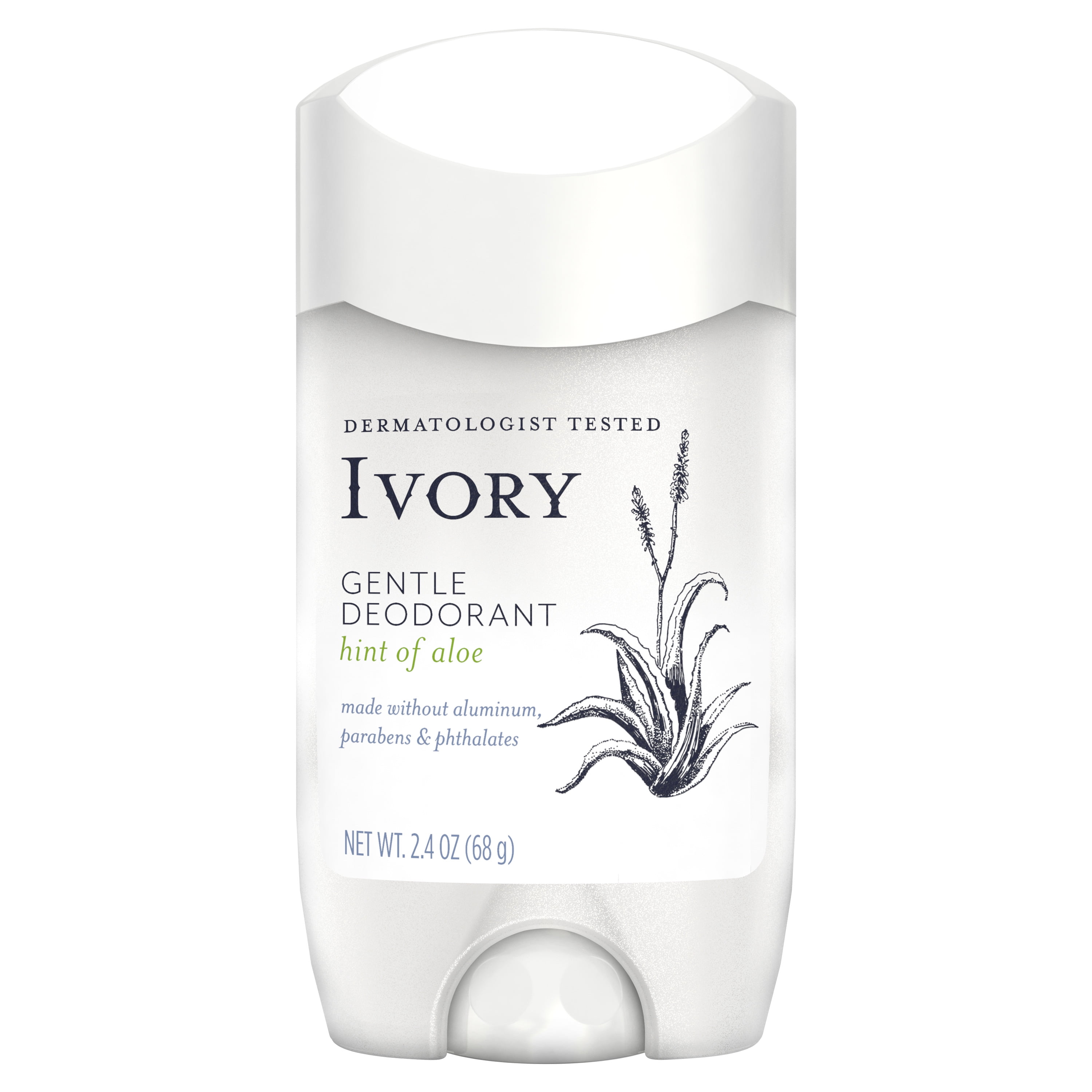 Ivory Gentle Aluminum Free Deodorant Hint of Aloe, 2.4 oz - Walmart.com ...