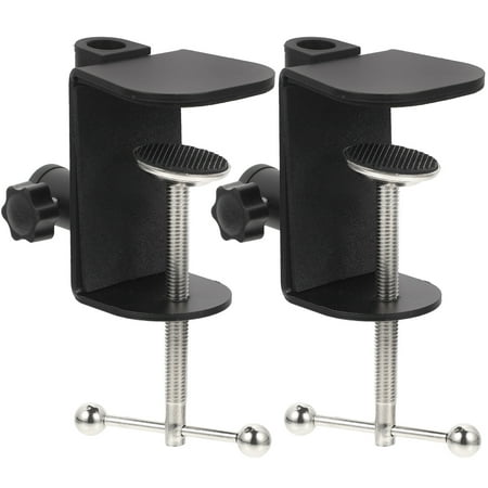 

2pcs Adjustable Screw Table Mount C Clamp Metal Desk Clamp for Mic Suspension Boom