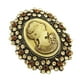 thumbnail image 3 of Hermoso broche retro de la Reina Victoria, broche decorativo para bufanda, bolso y ropa (dorado)., 3 of 5