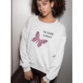 thumbnail image 2 of Future Is Bright Glitter Sweatshirt Women -Image by Shutterstock, Female Medium, 2 of 4