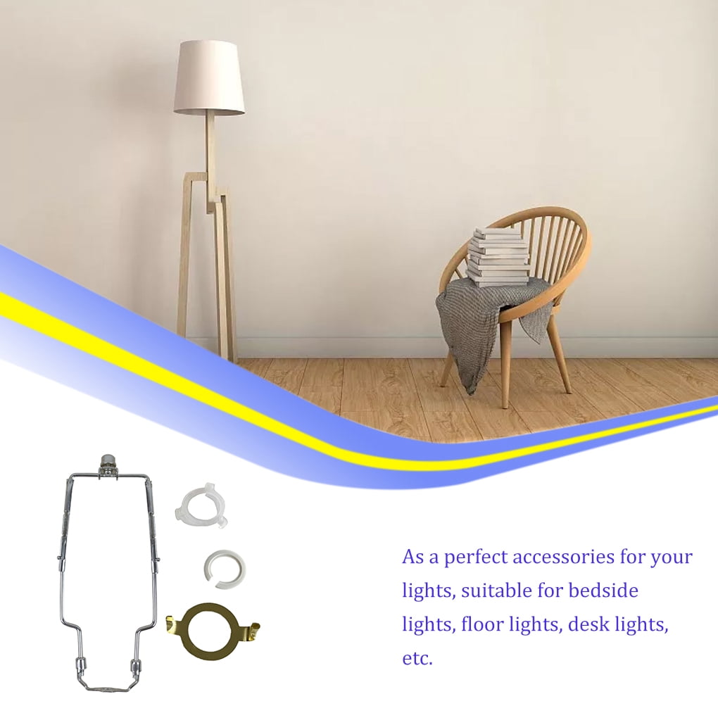 Support D'abat-jour Réglable En Métal Pour Lampe - Harpe Amovible 6 à 10 Pouces - 8