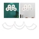 thumbnail image 5 of Portarrollos de papel higiénico, organizador de papel tisú para montar en la pared o de pie para sobremesa blanco, 5 of 8