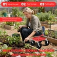 thumbnail image 6 of Rolling Gardening Seat, Height Adjustable Garden Work Seat with Wheels, Heavy Duty Garden Tool Cart with Storage Tray for Seniors Yard Patio Work, 330 Lbs Capacity, 6 of 11