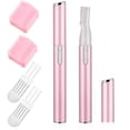 thumbnail image 1 of CHOK 2 Pcs Electric Eyebrow Trimmer Women Face Razors Mini Shaver Battery Operated Small Facial Hair Remover With Comb Personal Epilator For Face Neck Fuzz Lips Body Arms Leg, 1 of 9