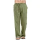 thumbnail image 1 of Pantalones de lino y algodón para hombre, ropa transpirable de Color sólido, informal, con cintura elástica, para Fitness, Verano, 1 of 5