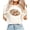 Ivory Shirt, variant on Trendy Floral Football Shirt for Women and Teens Cute Flower Fall Sports T-Shirt Espresso Shirt Adult Medium