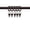 Cocoa, variant on PlusCasa Noise-Canceling 9/16 inch Satin Nickel Curtain Rings with Clips (10 Count)