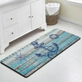 thumbnail image 2 of Anchor Bath Mat, Retro Nautical Anchor Washable Bathroom Rugs No Slip Washable Cover Floor Carpets Floor Mat Bathroom Decorations 48" X 20"…, 2 of 5