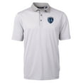 thumbnail image 2 of Men's-Cutter & Buck  Gray Sporting Kansas City Virtue Eco Pique Micro Stripe Recycled Polo, 2 of 3