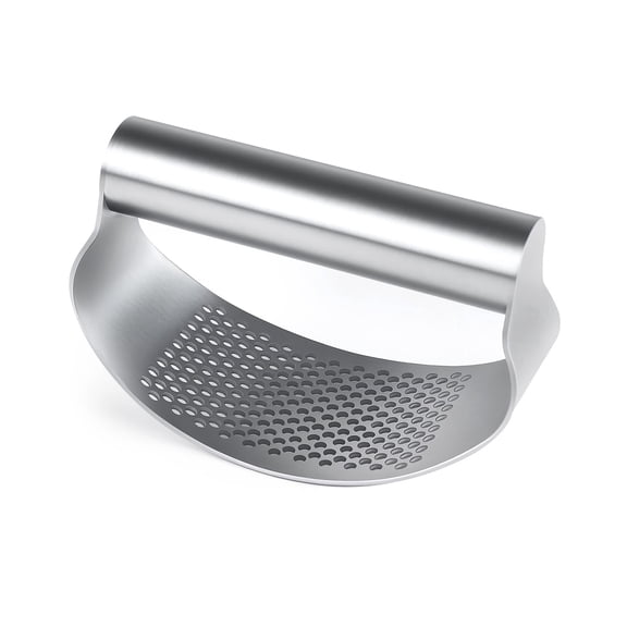 Garlic Press Stainless Steel,Garlic Crusher with Comfortable Handle Porous Surface,Garlic Press Kitchen Tool