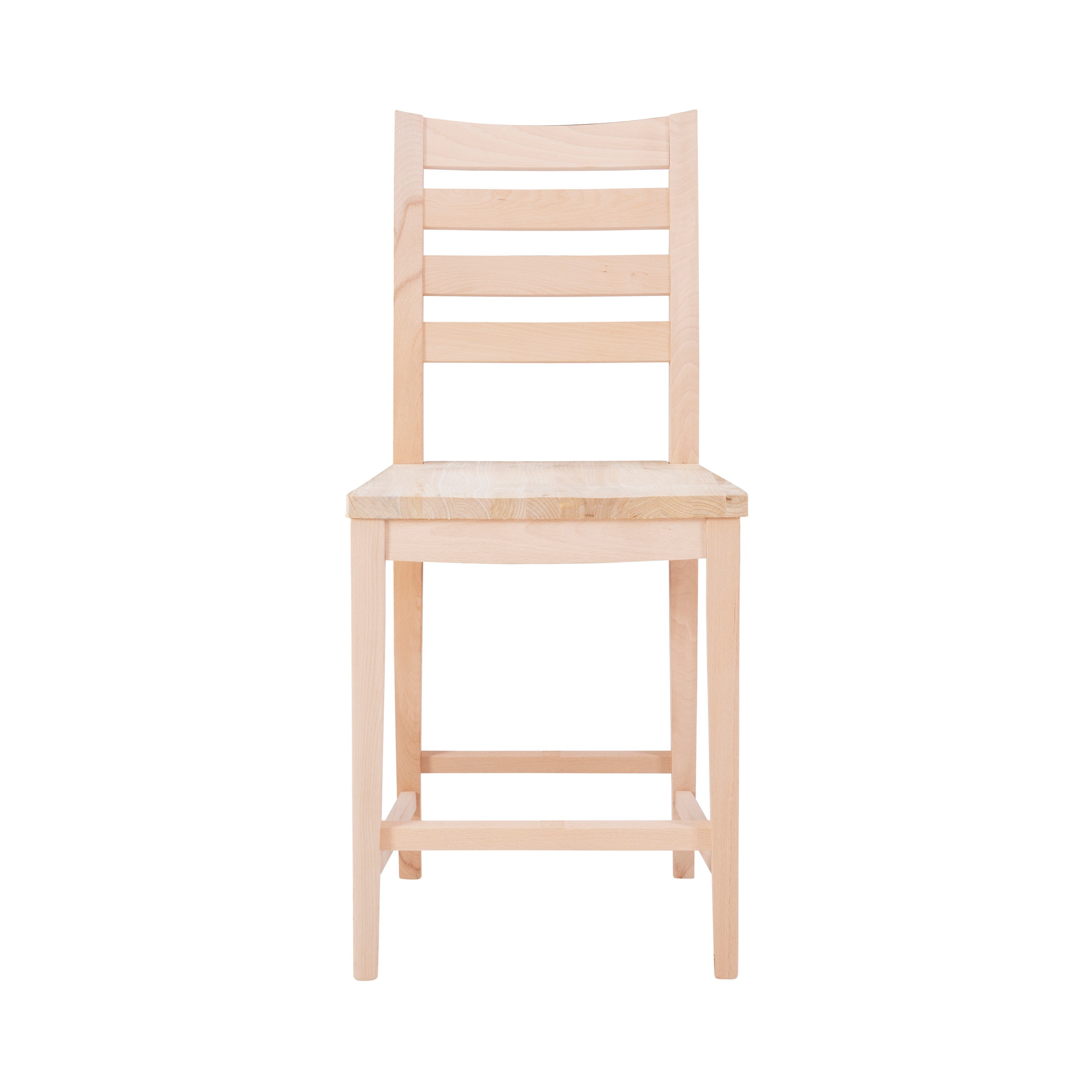 Linon Holdrege Counter Stools, 22.5" Seat Height, Set of 2, Unfinished