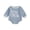 Blue, variant on New to The Crew Baby Boy Girl Fall Winter Outfit Bubble Romper Newborn Baby Boy Girl Hospital Coming Home Outfit Waffled Striped Letter Long Sleeve Bodysuit