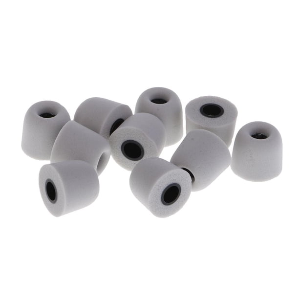 5 Pares de Almohadillas de Memoria de Espuma de Repuesto de Tamaño Mediano Los Modelos de Auriculares Intrauditivos de 4,5 Mm gris