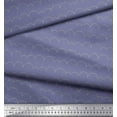 thumbnail image 3 of Soimoi Purple Georgette Viscose Fabric Artistic Waves Abstract Decor Fabric Printed Yard 42 Inch Wide, 3 of 3
