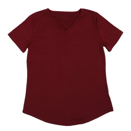 

1Pc Women V-neck T-Shirt Clothes Short-sleeved T-Shirt Creative Costume