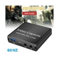 thumbnail image 1 of USB 3.0 HDMI-compatible 1080P Video Capture Audio Card Home Office Game Recording with Mic-Black, 1 of 5