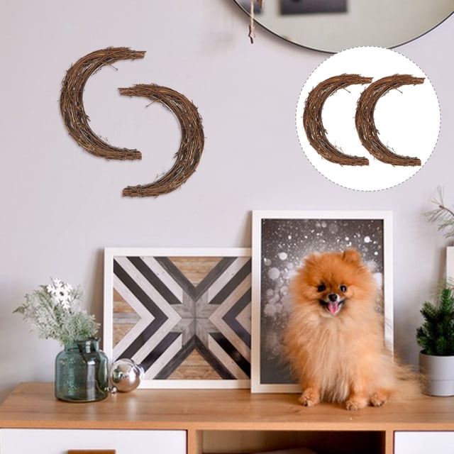 OULII 2Ud Marco De Rattan Lunar Para DIY Con Estructura Firme Y Uso En