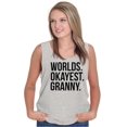 thumbnail image 3 of Worlds Okayest Granny Relative Family Tank Top Tee Shirt Women Brisco Brands S, 3 of 6