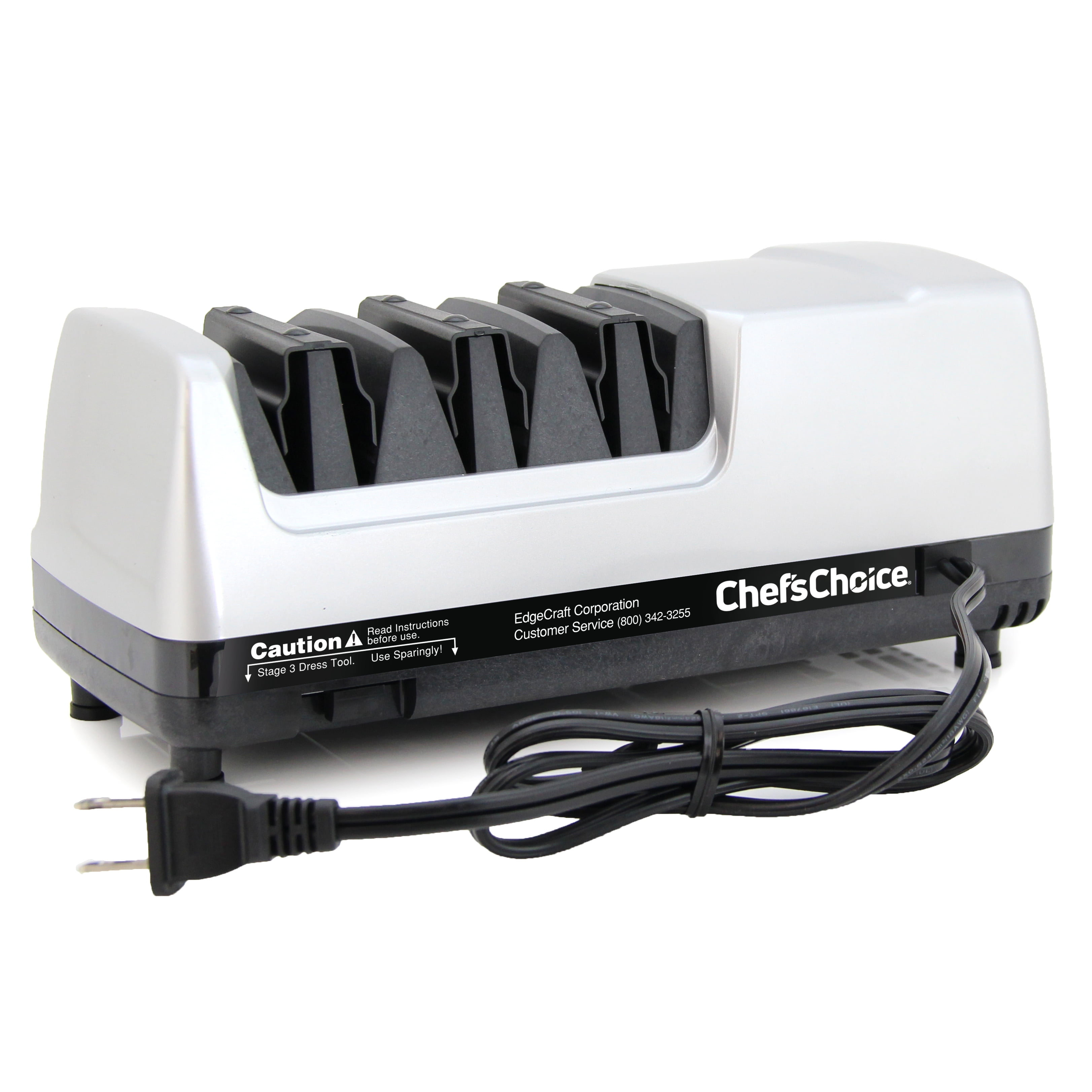 Chef'sChoice Edgecraft Model E315 Professional Electric Knife Sharpener,  2-stage 15-degree Dizor, In Gray (she315gy11) in the Sharpeners department  at