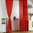 thumbnail image 2 of HomeLife 2pcs Window Curtain No Odor Comfortable Satin Curtains, Rod Through Door Curtain Darkening Window Shade for Bedroom Living Room, 2 of 7