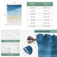 thumbnail image 6 of Haze Blue Summer Beach Balloon Curtains 63 Inch Length for Living Room/Bedroom, Nautical Coastal Beige Seaside Rod Pocket Privacy Door Curtains Decorative Tie Up Shade for Window 52"x63", 6 of 8
