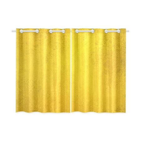 YUSDECOR Yellow Window Curtain Kitchen Curtains ... - Walmart Canada