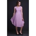thumbnail image 4 of Bimba Robe d'Été Droite Sans Manches à Imprimé Floral Rose Violet pour Femmes, Longueur Genou - Grand, 4 of 6