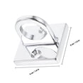 thumbnail image 2 of OULII Zinc Alloy VIP Rope Circle Hook for Crowd Control Barrier 1Pcs 4x0.39in Silver, 2 of 8
