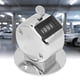 thumbnail image 2 of BERM Tally Counter 4-Digits Silver Aluminium Alloy Handheld Counting Tool with Base, 2 of 4