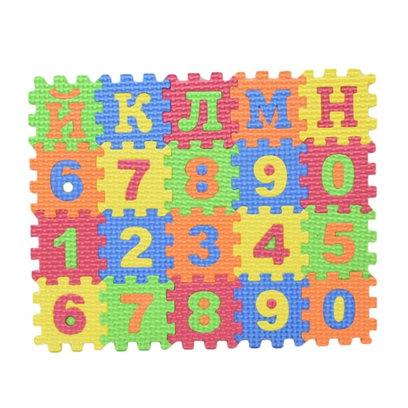 60Pcs/Set Russian Alphabet Carpet Baby Kids Education Toy Preschool Learning Mat