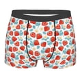 thumbnail image 5 of Uemuo Strawberries Pattern Men's Boxer Briefs,Trunk Anti-Chafing,Comfortable, Durable, and Stylish Underwear-Small, 5 of 9