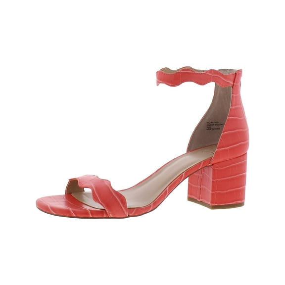 INC Womens Hadwin Faux Leather Block Heel Heels