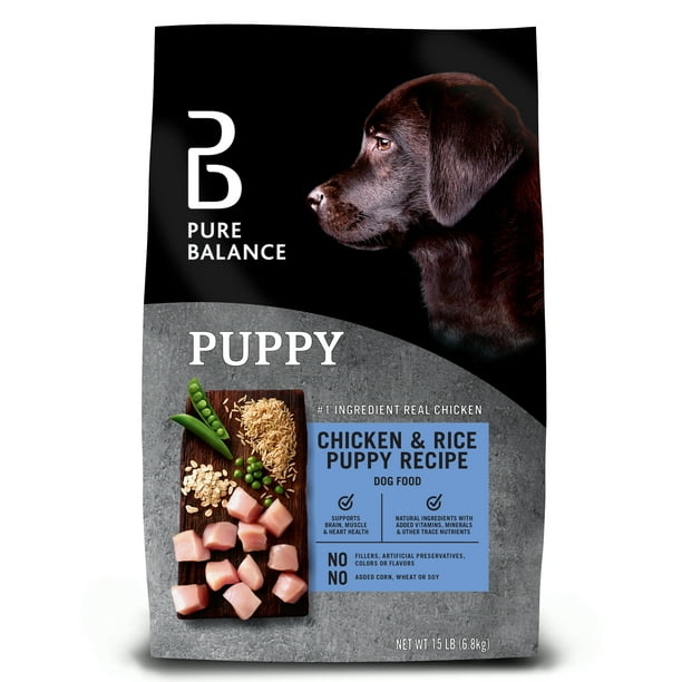 Pure Balance Puppy Recipe Dog Food, Chicken & Rice, 15 lb ...
