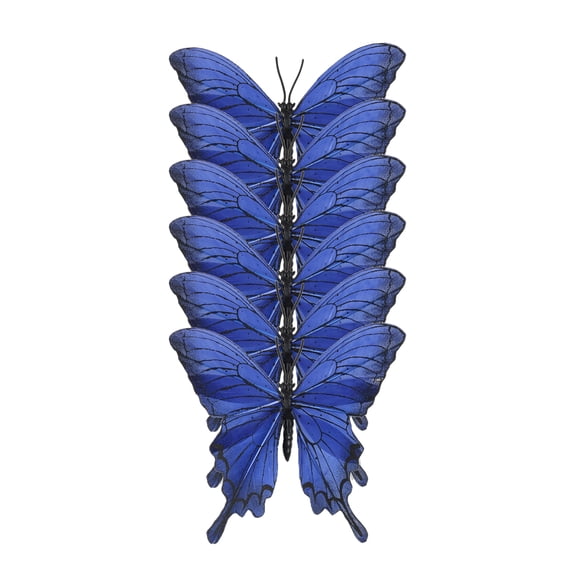 6 Packs: 6 ct. (36 total) 3.5" Blue Feather Butterflies by Ashland