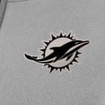 thumbnail image 2 of Women's Antigua Gray Miami Dolphins  Brushed Carbon Figure Half-Zip Pullover Sweatshirt, 2 of 2