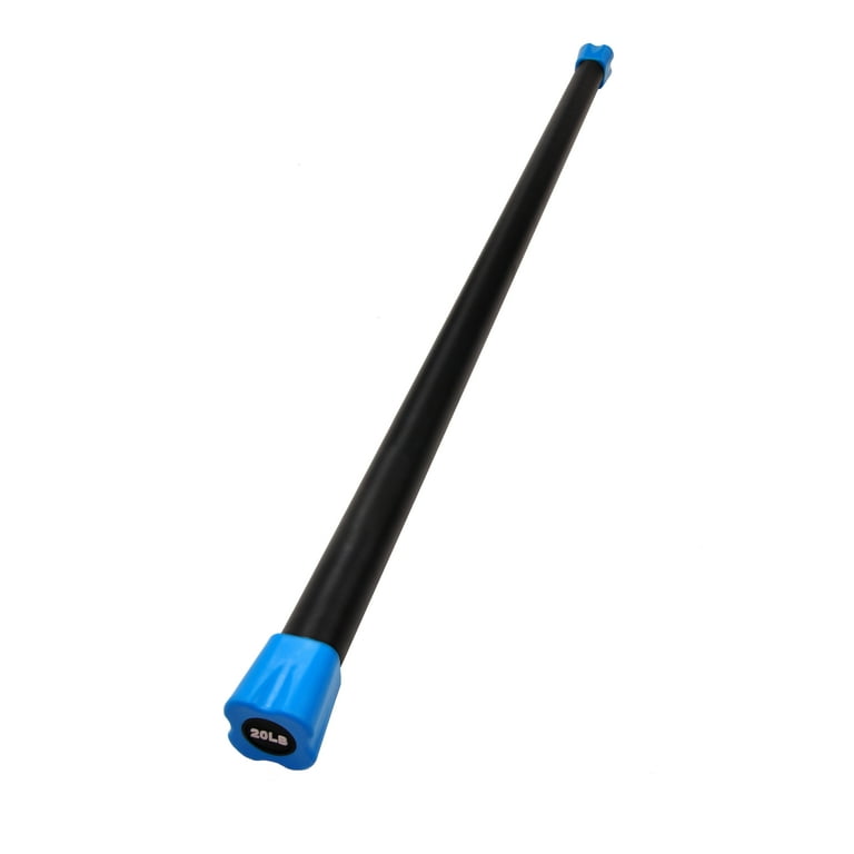 BalanceFrom 20lb Weighted Workout Barbell for Gym Exercise and Lifting Walmart