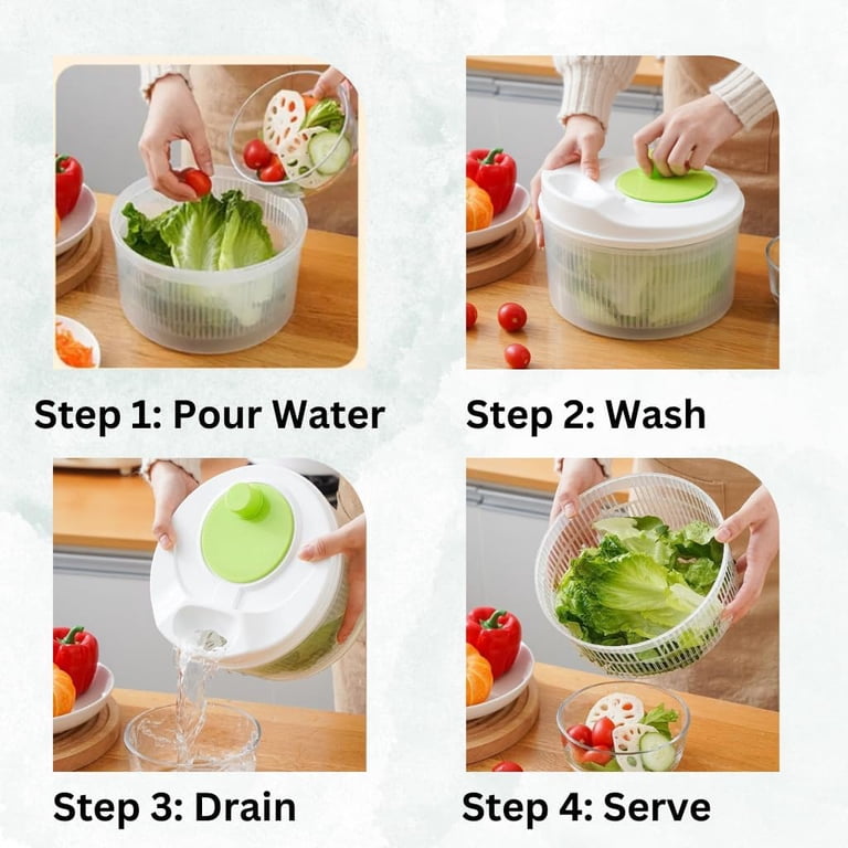 BN-LINK 3L Manual Salad Spinner with Drain photo 2