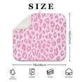 thumbnail image 4 of Pink and Pink Of Leopard Print Dish Drying Mat for Kitchen 1 Pack, Ultra Absorbent Microfiber Dishes Drainer Mats,16"x18", 4 of 6