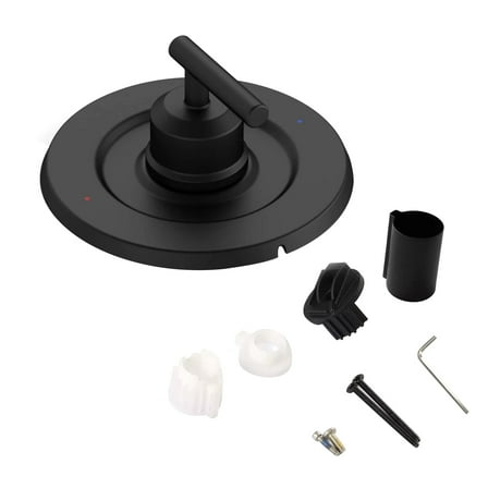 JIAHAOO T2901 Shower Trim Kit Matte Black for Moen Valves 2510 Series Modern Elegant Bathroom Upgrade