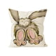 thumbnail image 2 of Funda de cojín decorativa con diseño de zanahoria y conejo de Pascua para sala de estar, dormitorio, sofá, vacaciones, forma retorcida, 2 of 6