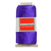 Shason Textile (4 Yards Precut) Special Occasion Costume Satin Precut Fabric, Purple