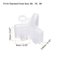 thumbnail image 2 of Uxcell Plastic Fishing Hook Bonnets Treble Hook Covers Fit for 6,7,8, White 100 Pack, 2 of 6