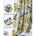thumbnail image 3 of Summer Lemon Blackout Curtains for Bedroom Living Room Darkening Curtains 63 Inches Long Modern Green Botanical Leave Window Curtain 2 Panels Set Insulated Window Treatment Grommet Drapes 42"x63", 3 of 9