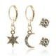 thumbnail image 1 of Set de dos pares aretes tipo broquel CYRA modelo corazón y perla, 1 of 3
