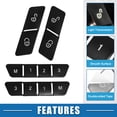 thumbnail image 4 of Unique Bargains Car Seat Memory Door Lock Unlock Button Sticker Adjust Switch Button Trim Cover for Benz a Class 13-17, 4 of 6