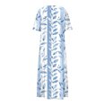 thumbnail image 4 of Xdegoge Mes Commandes Passées Récemment par Moi Robes en Lin pour Femmes 2025 Été Col en V Robe de Plage Décontractée Ample Grande Taille Manches Courtes Robe d'Été Vacances Fluide Robe Maxi Vêtements pour Hommes en Liquidation à Moins de 5 $, 4 of 5