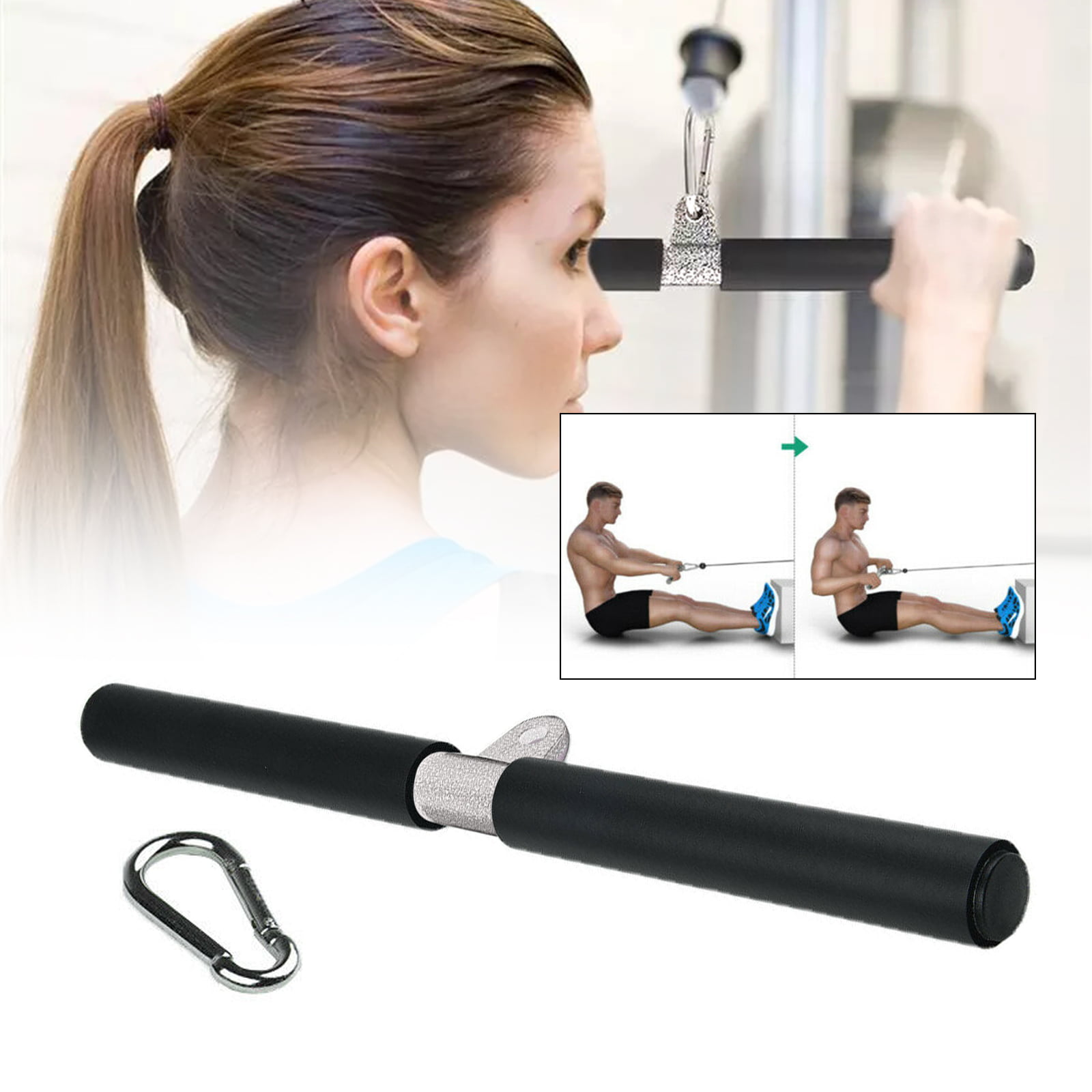 Pull Down Shoulder Biceps Pulling Straight Bar Cable Machine Indoor Q